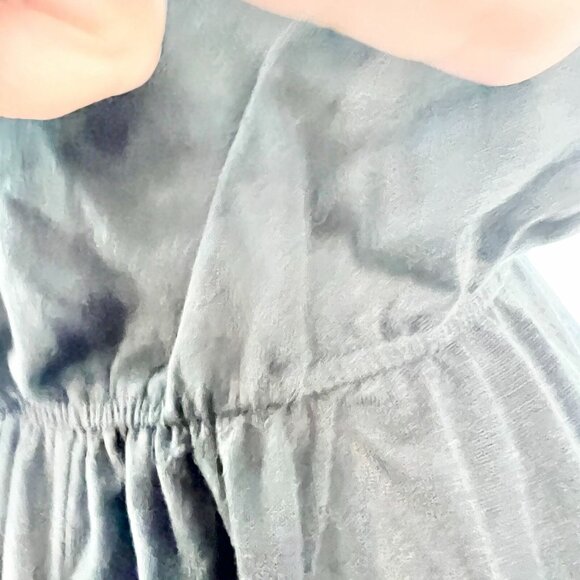 Delirious Womens 2X Black Gray Colorblock Dress Drawstring Waist and Pockets - Picture 5 of 8